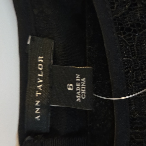 Ann Taylor Elegant Black Lace Top With Bow On Front 6 - Picture 4 of 10